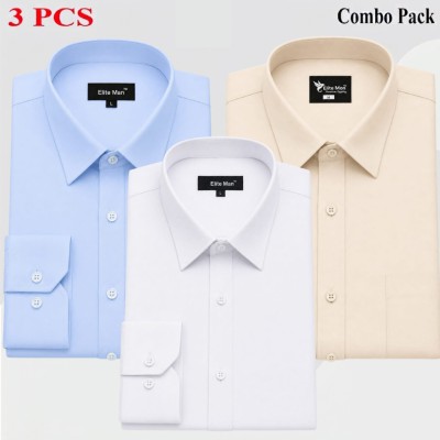 3 Pics Premium Quality Formal Shirt For Man -