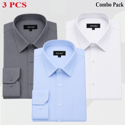 3 Pics Premium Quality Formal Shirt For Man