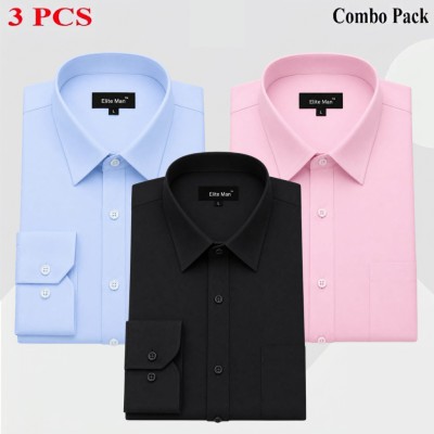 3 Pics Premium Quality Formal Shirt For Man