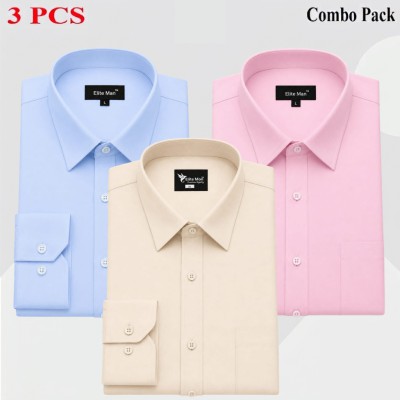 3 Pics Premium Quality Formal Shirt For Man