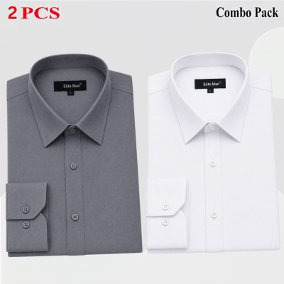 2 Pics Premium Quality Formal Shirt For Man