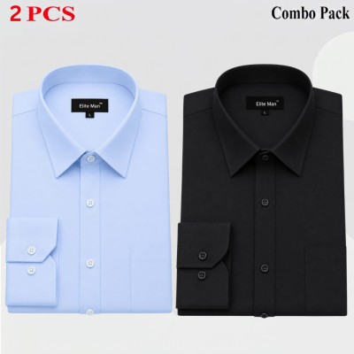 2 Pics Premium Quality Formal Shirt For Man