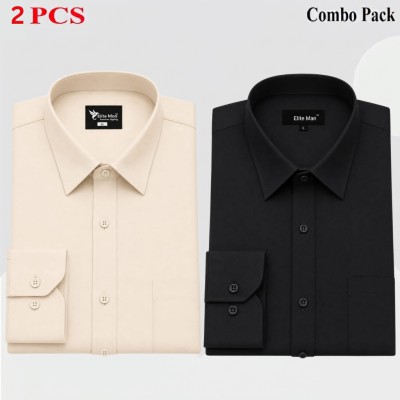 2 Pics Premium Quality Formal Shirt For Man