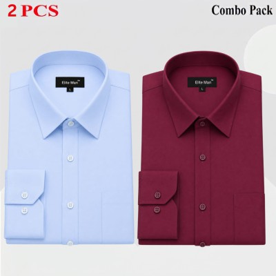 2 Pics Premium Quality Formal Shirt For Man