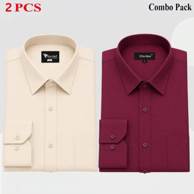 2 Pics Premium Quality Formal Shirt For Man