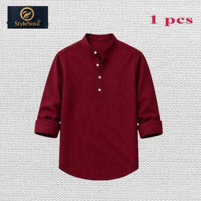Premium Quality Full Sleeve Katua For Men's - Maroon.