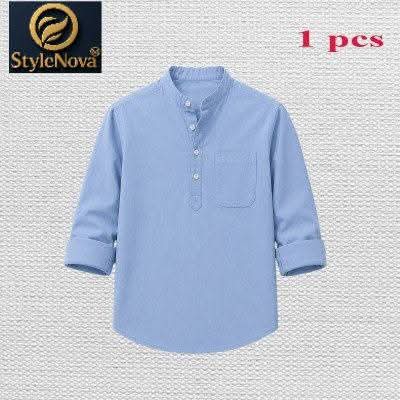 Premium Quality Full Sleeve Katua For Men's - Sky Blue.